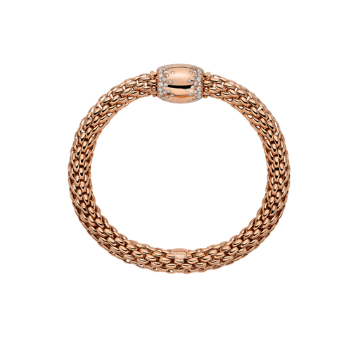 Fope 18ct Rose Gold 1.07ct Diamond Love Nest Flex'it Bracelet