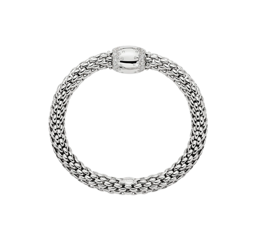 Fope 18ct White Gold 1.07ct Diamond Love Nest Flex'it Bracelet