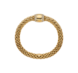 Fope 18ct Yellow Gold 1.07ct Diamond Love Nest Flex'it Bracelet