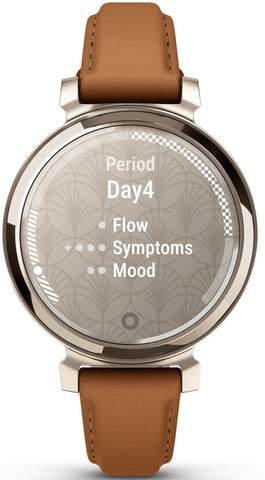 Garmin Lily 2 Classic Cream Gold & Tan Leather Watch