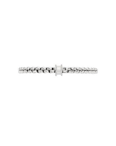 Fope 18ct White Gold 0.17ct Diamond Pavé Flex'it Bracelet
