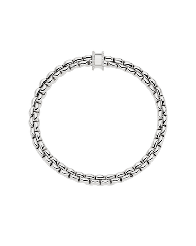 Fope 18ct White Gold 0.17ct Diamond Pavé Flex'it Bracelet