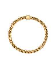Fope 18ct Yellow Gold 0.17ct Diamond Pavé Flex'it Bracelet