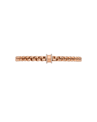 Fope 18ct Rose Gold 0.17ct Diamond Pavé Flex'it Bracelet