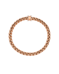 Fope 18ct Rose Gold 0.17ct Diamond Pavé Flex'it Bracelet