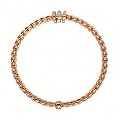 Fope Eka Tiny 18ct Rose Gold Bracelet, 739B.