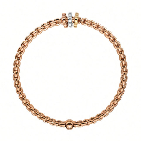 Fope Eka Tiny 18ct Rose Gold Bracelet, 739B.