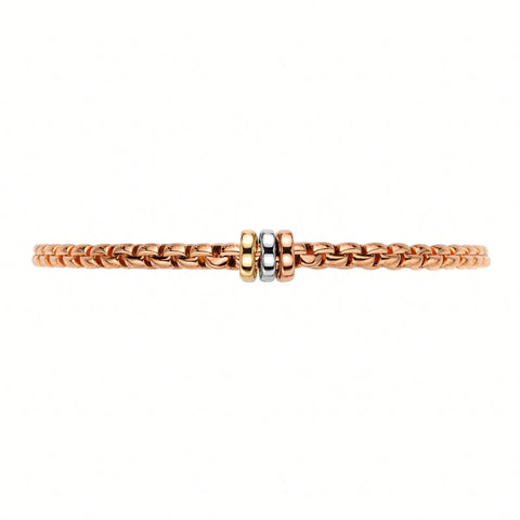 Fope Eka Tiny 18ct Rose Gold Bracelet, 739B.