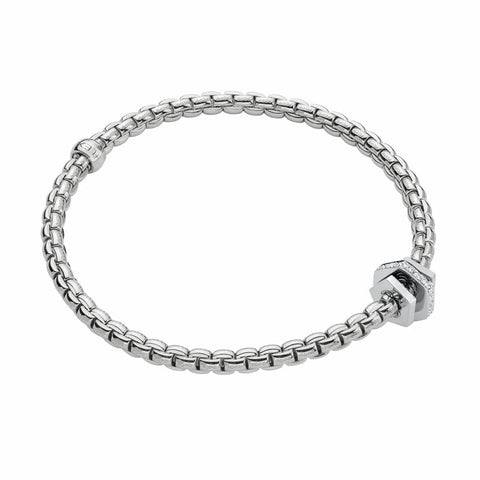 Fope Eka 18ct White Gold 0.15ct Diamond Bracelet, 754B/BBR.