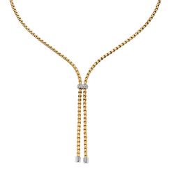 Fope 18ct Yellow Gold 0.10ct Diamond Eka Necklace