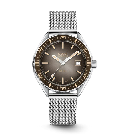 Doxa Sub 200 II Sharkhunter Vintage Grey Bezel Bracelet Watch