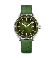 Doxa Sub 200 II Sea Emerald Rubber Strap Watch
