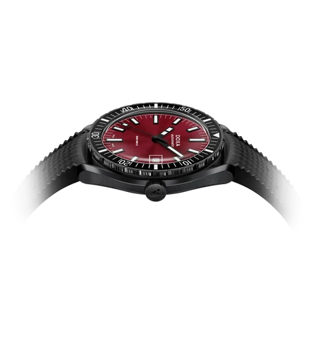 Doxa Sub 200 II Redcoral Rubber Strap Black Watch