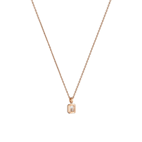 Chopard Happy Diamonds 18ct Rose Gold 0.05ct Diamond Necklace