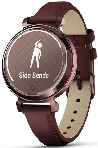 Garmin Lily 2 Classic Dark Bronze & Mulberry Leather Watch
