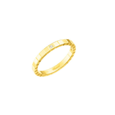 Chopard 18ct Yellow Gold Luxury Diamond Ring Ice Cube