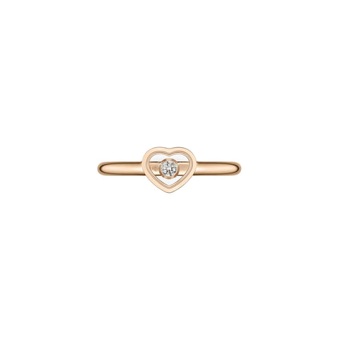 Chopard My Happy Hearts 18ct Rose Gold 0.05ct Diamond Ring