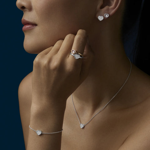 Chopard My Happy Hearts 18ct Rose Gold Carnelian Ring