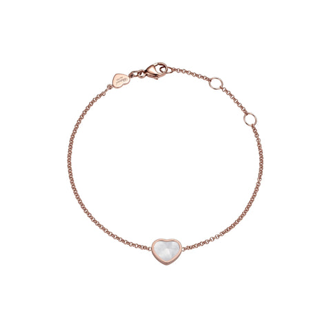 Chopard My Happy Hearts 18ct Rose Gold Mother of Pearl Bracelet