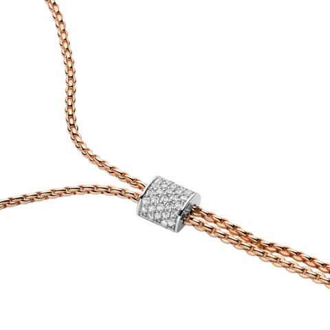 Fope 18ct Rose Gold 0.48ct Diamond Aria Necklace