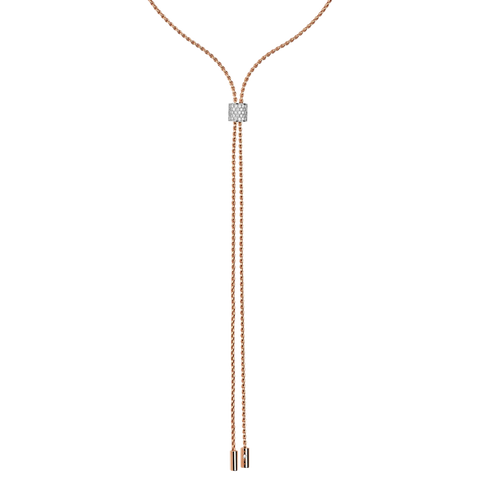 Fope 18ct Rose Gold 0.48ct Diamond Aria Necklace