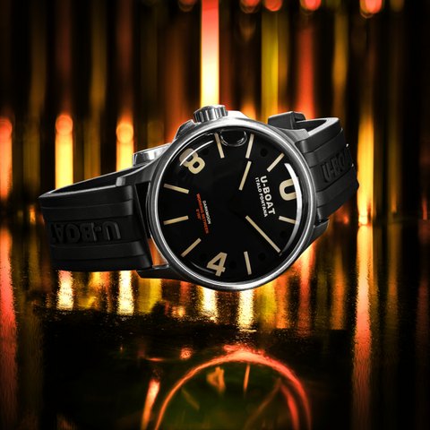 U-Boat Darkmoon Black SS Watch