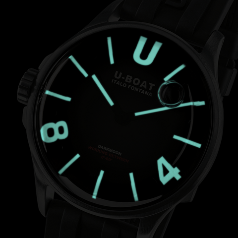 U-Boat Darkmoon Black SS Watch