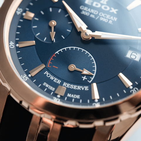 Edox Grand Ocean Power Reserve Small Second Watch