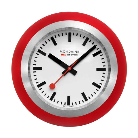 Mondaine Red Ball Table Clock