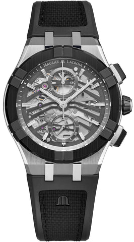 Maurice Lacroix Aikonic Chronograph Skeleton Watch AC8018-SSL20-030-2