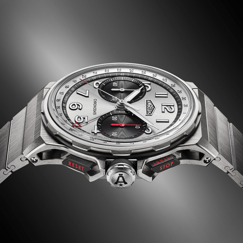 Angelus Chronodate Titanium Magnetic Silver Titanium Watch