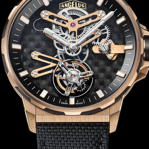 Angelus Gold Carbon Flying Tourbillon Limited Edition Watch