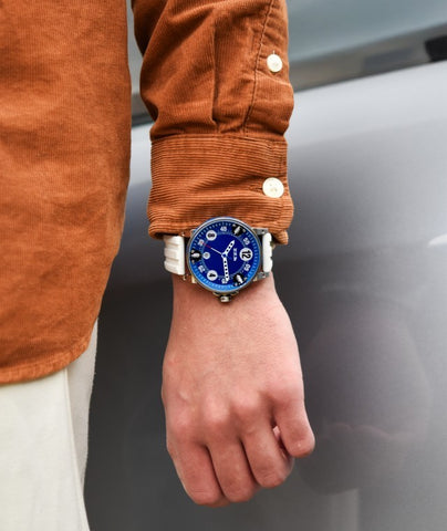 B.R.M. Watches Racing V6-44-SA ColorDrive Blue Watch