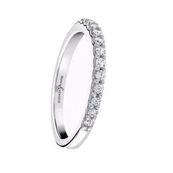 Platinum 0.25ct Diamond Harmony Half Eternity Ring
