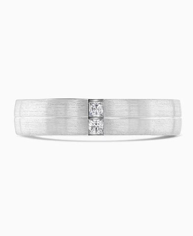 18ct White Gold 0.10ct GSI Diamond 5mm Wedding Band