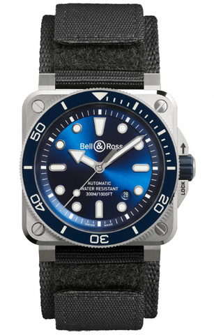 Bell & Ross BR 03 Diver Blue Steel Watch