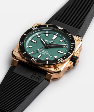 Bell & Ross Ex-Display BR 03 Diver Black Green Bronze Limited Edition Watch