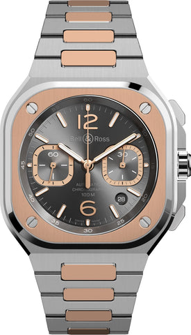 Bell & Ross Watch BR 05 Chrono Grey Steel Gold BR05C-RTH-STPG/SSG