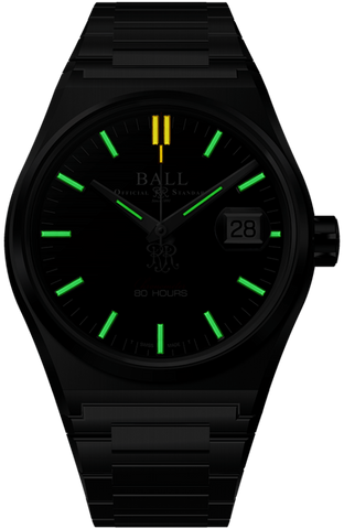 Ball Watch Company Roadmaster M Perseverer 40mm Black Limited Edition Watch with steel bracelet, steel case