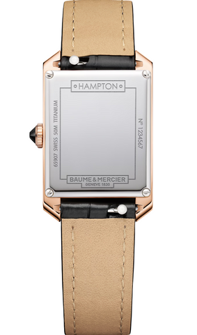 Baume et Mercier Hampton Quartz 18K Pink Gold Watch
