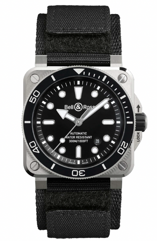 Bell & Ross BR 03 Diver Black Steel Watch
