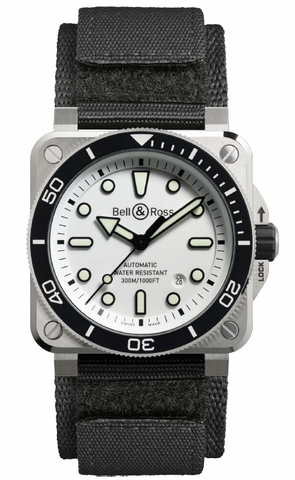 Bell & Ross BR 03 Diver White Steel Watch