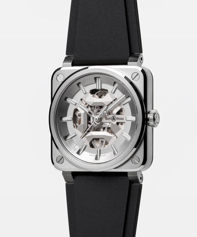 Bell & Ross BR 03 Skeleton Grey Steel Watch