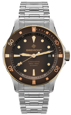 Bremont Supermarine 300M Date Brown Bracelet Watch