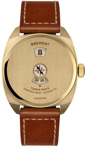 Bremont Watch Terra Nova Jumping Hour Bronze Leather Limited Edition TN38-JH-BZ-CC-L-S