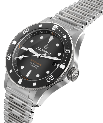 Bremont Supermarine 300M Date Black Bracelet Watch