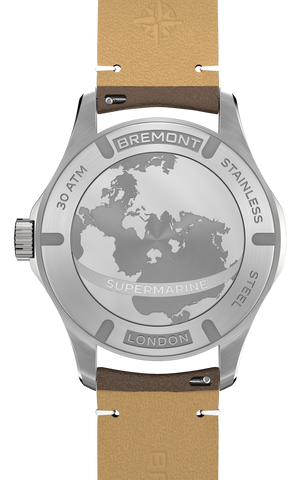 Bremont Supermarine 300M Date Black Leather Watch