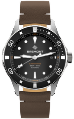 Bremont Watch Supermarine 300M Date Black Leather
