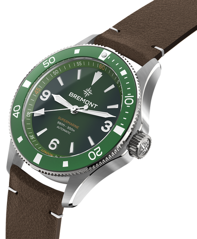 Bremont Supermarine 300M Green Leather Watch