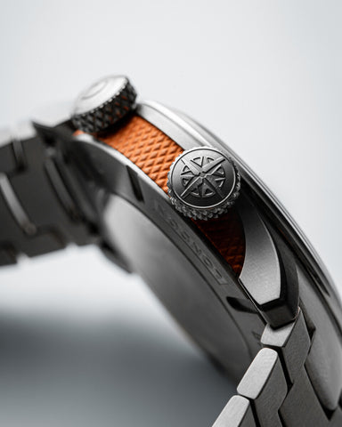 Bremont Altitude MB Meteor Black Orange Barrel Bracelet Watch